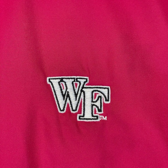 Wake Forest Deacs Fleece Sweater Jacket Women's 2XL Pink Champion Full Zip Mock - Picture 3 of 15